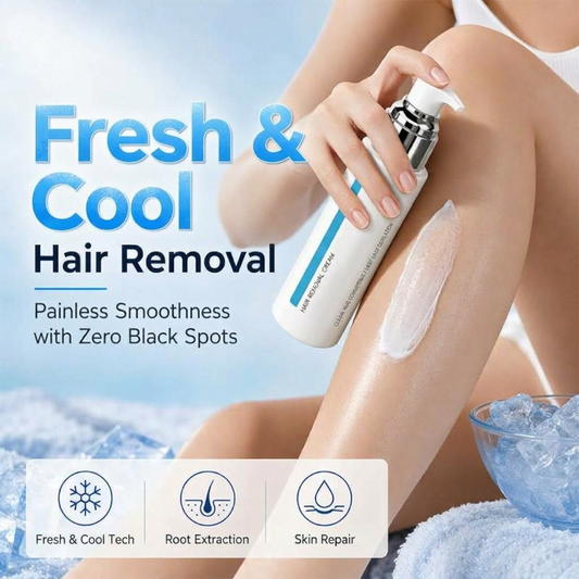 🎉60% Off! ✨Fresh & Cool Hair Removal Cream for Sensitive Skin