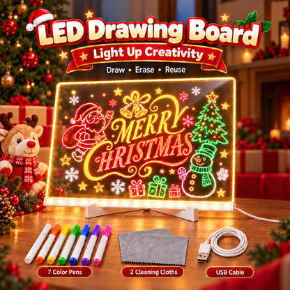 ⏳ Last day to save 50% – 🎄✨LED Light-Up Drawing Board for Kids🎨
