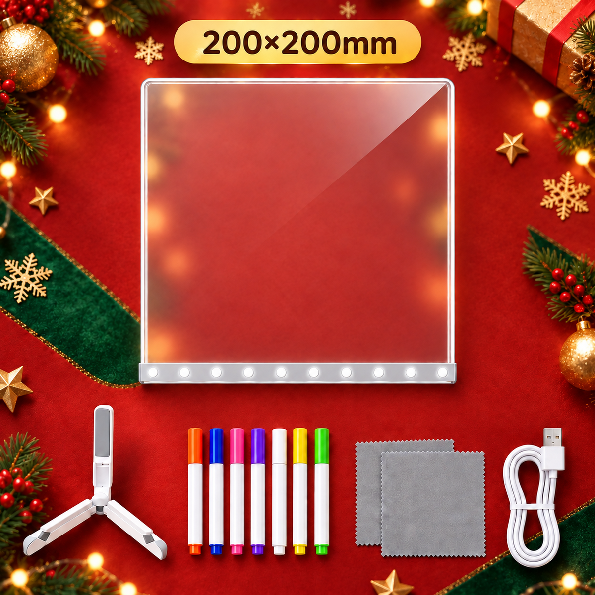 ⏳ Last day to save 50% – 🎄✨LED Light-Up Drawing Board for Kids🎨