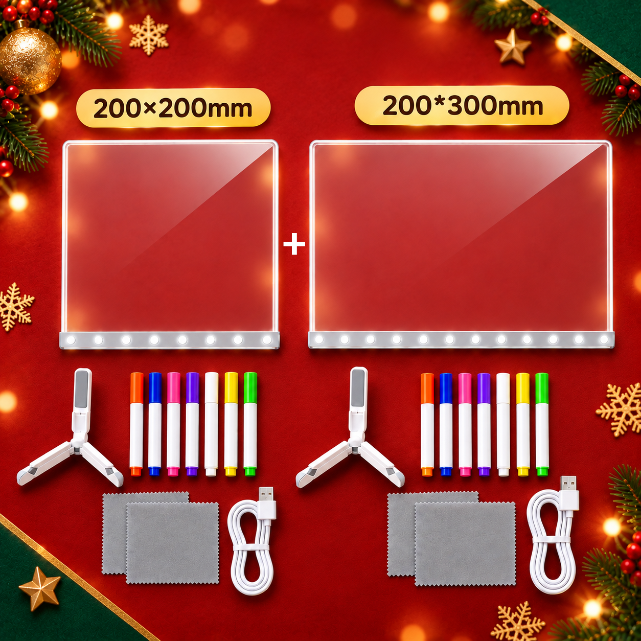 🔥🔥200×200mm&200×300mm  LED Drawing Board