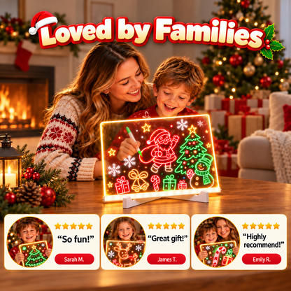 ⏳ Last day to save 50% – 🎄✨LED Light-Up Drawing Board for Kids🎨