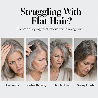 ⏳🔥LIMITED-TIME 83% OFF! ⏰Flat Roots? Get Soft, Airy Volume in Seconds💯
